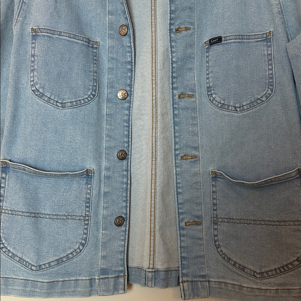Lee Women's Light Blue Denim Chore Jacket - Picture 3 of 9
